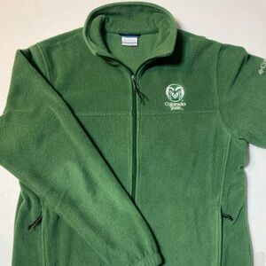 Columbia Colorado State Rams Forest Green Full Zip Up Fleece Men’s Medium